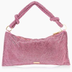 Cult Gaia HERA NANO Pink Shoulder Bag with Slouchy Silhouette